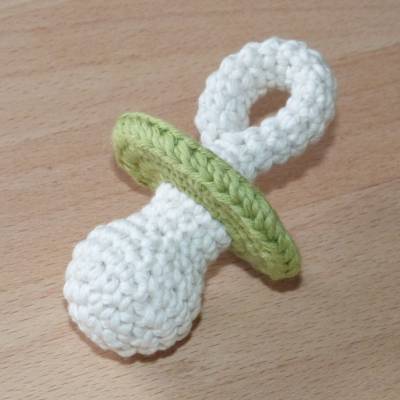 Häkelanleitung Baby-Rassel Schnuller, pdf-Datei