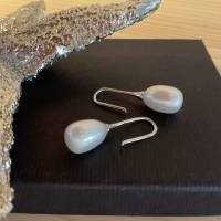 Moderne Echt Silber Ohrhänger mit Perlen,Perlen Ohrhänger,Ohrschmuck mit Perlen,Brautschmuck, Bild 4