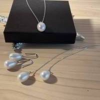 Moderne Echt Silber Ohrhänger mit Perlen,Perlen Ohrhänger,Ohrschmuck mit Perlen,Brautschmuck, Bild 5