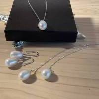 Moderne Echt Silber Ohrhänger mit Perlen,Perlen Ohrhänger,Ohrschmuck mit Perlen,Brautschmuck, Bild 6