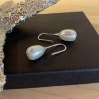 Moderne Echt Silber Ohrhänger mit Perlen,Perlen Ohrhänger,Ohrschmuck mit Perlen,Brautschmuck, Bild 8