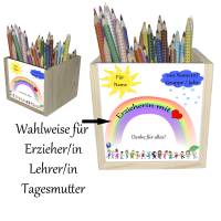 Personalisiertes Abschiedsgeschenk Kindergarten oder Schule / Erzieherin, Lehrerin oder Tagesmutter mit Herz Bild 1