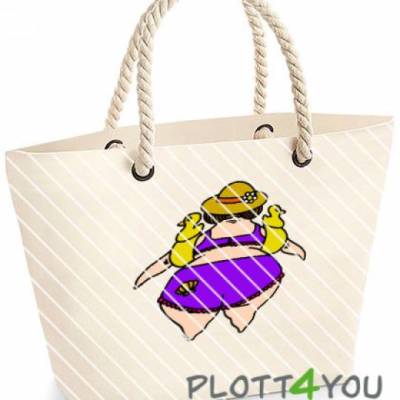 Plotterdatei "Strandnixe Entchen"