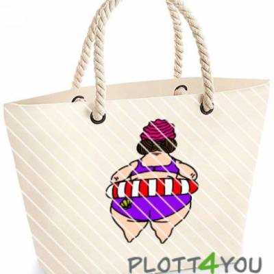 Plotterdatei "Strandnixe Schwimmreifen"