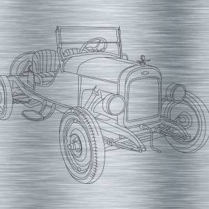 Stickdatei Cheverolet Roadster - 3 Größen ab 13 x 18 cm - Automotive, Oldtimer Stickdatei, digitale Stickdatei Bild 2