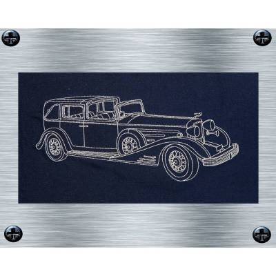 Stickdatei Cadillac Town Car - 3 Größen ab 13 x 18 cm - Automotive, Oldtimer Stickdatei, digitale Stickdatei