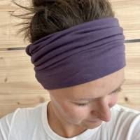 breites Stirnband, elastisches Bandana, Turban Haarband für Damen in blau Bild 5