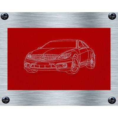 Stickdatei Mercedes CL - 13 x 18 Rahmen - Fahrzeuge, KFZ, fahrbereite Stickmotive, digitale Stickdatei, Nadelmalerei