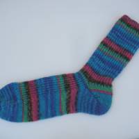 Handgestrickte Socken Kuschelsocken bunte Socken Größe 38/39 Bild 4
