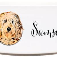 Keramik Futternapf DOODLE ︎ personalisiert ︎ Hundenapf mit Name Bild 1