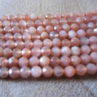 facettierte Sonnenstein Perlen 4 mm ein Strang Bild 2