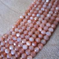 facettierte Sonnenstein Perlen 4 mm ein Strang Bild 3