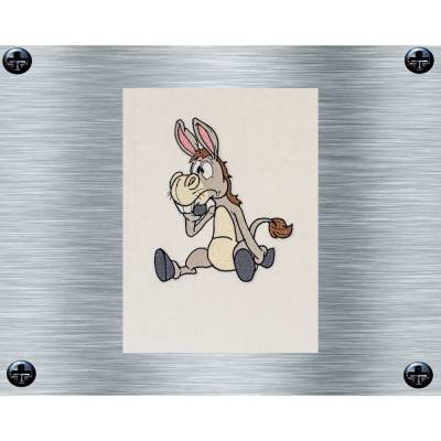 Stickdatei Esel Uni / Teilbunt / Bunt - 13 x 18 cm Rahmen - Hoftiere, Haustiere, Hufentier Stickmotiv, digitale Stickdat