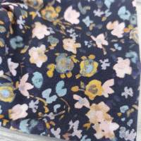 Knotenhaarband/Stirnband Jersey floral auf dunkelblau Bild 3