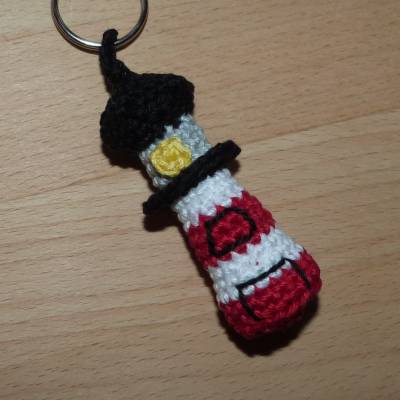 Häkelanleitung Schlüsselanhänger Leuchtturm, Taschenbaumler, pdf-Datei