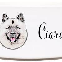 Keramik Futternapf EURASIER ︎ personalisiert ︎ Hundenapf mit Name Bild 1