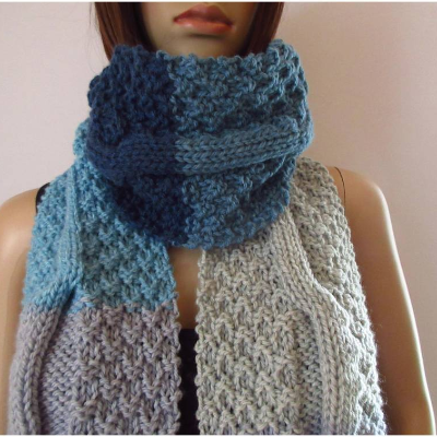 Langer Schal aus weicher Wolle, XL-Schal, unisex