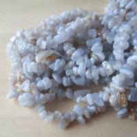 natürliche blaue Spitzenachat Chips Perlen 5 mm - 8 mm ein Strang Bild 3