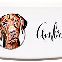 Keramik Futternapf VIZSLA ︎ personalisiert ︎ Hundenapf mit Name Bild 1
