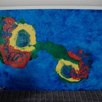 Acrylbild BÜNDNIS Acrylmalerei Gemälde auf einer MDF-Platte abstrakte Kunst Wanddekoration buntes Bild Bild 2