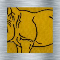 Stickdatei Nashorn bunt + uni - 13 x 18 Rahmen - Afrika Tiere, Wüstentiere, Steppentier Stickmotiv, digitale Stickdatei Bild 6