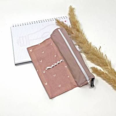 Federmäppchen personalisiert für Uni/ Studium/ Schule, Stiftemäppchen rosa Mädchen, Federtasche, Stiftetasche, Stifterol