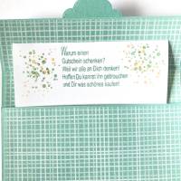 Gutscheinkarten Geldkarten Geburtstagskarte mit Schiebefach Glückwunschkarte Unikat Handarbeit Stampin'up Bild 3