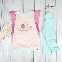 Sommer Shirt - Tunika "Birdee" mit coolen Flügelärmeln Kita Kindergarten Schnecke Bild 5