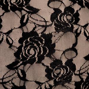 Kissenbezug Spitze Rosen in schwarz beige. Geschenke für Frauen. Eine Kissenhülle 40x40 cm ohne Kissenfüllung ist im Lie Bild 3
