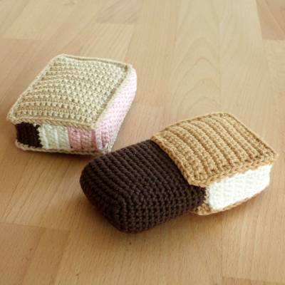 Häkelanleitung Eis-Klassiker Domino und Happen, pdf-Datei