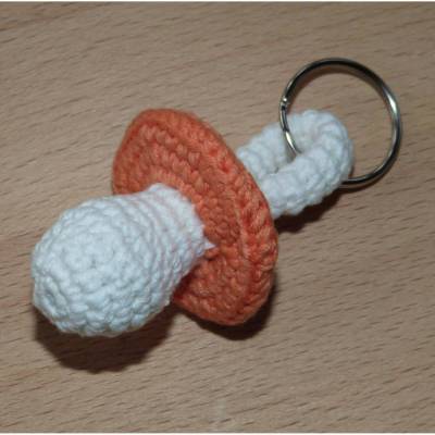 Häkelanleitung Schlüsselanhänger Schnuller, Taschenbaumler, pdf-Datei