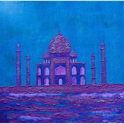 Gemälde TAJ MAHAL Acrylbild abstrakte Acrylmalerei Kunst direkt v. Künstler Malerei Acrylbild auf Keilrahmen