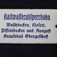altes Emaille Schild Brausebad Bild 1