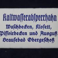 altes Emaille Schild Brausebad Bild 2