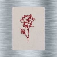 Stickdatei Redwork Rosenset 2 - 10 x 10 Rahmen - Botanische Stickmotive, Blumenstickerei, digitale Stickdatei Bild 7