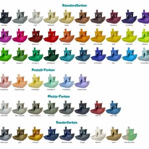 3D-Kerzenständer Fisch für Taufe, Kommunion, Konfirmation in über 50 Farben Bild 6