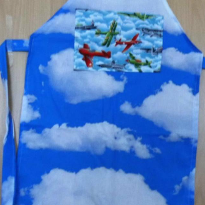 Kinderschürze Schürze Kochschürze Werkenschürze Motiv Flugzeuge - Gr. 104 - 116 -Geschenkidee Einschulung oder Kita