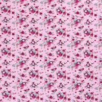 Jersey Baumwolljersey Vögel, Blumen helles pink Oeko-Tex Standard 100(1m/14,-€) Bild 2