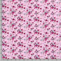 Jersey Baumwolljersey Vögel, Blumen helles pink Oeko-Tex Standard 100(1m/14,-€) Bild 5