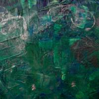 Acrylbild SILBERREGEN Acrylmalerei Gemälde abstrakte Kunst auf Keilrahmen grünes Bild Malerei Kunst direkt vom Künstler Bild 6
