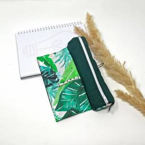 personalisiertes Federmäppchen grün für Schule, Stiftemäppchen für Studium, Stifteetui für Mädchen, Geschenk Studentin S Bild 1