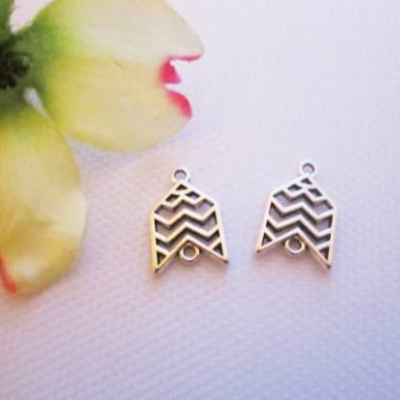 6x Verbinder Pfeil Charm Geometrie Schmuckanhänger Armband Halskette Ohrringe