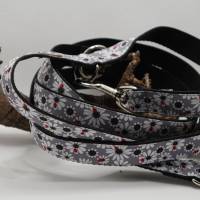 Halsband Hundehalsband Gr. 25-35 cm verstellbar ungepolstert od. gepolstert Muster Daisy Maikäfer Bild 6