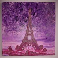 Gemälde PARIS PARIS Acrylbild abstrakte Acrylmalerei Kunst direkt v. Künstler Malerei Acrylbild auf Keilrahmen Bild 1