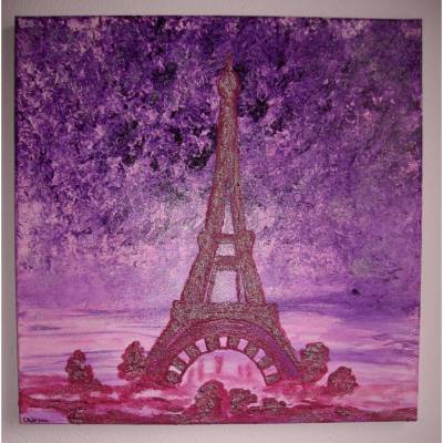 Gemälde PARIS PARIS Acrylbild abstrakte Acrylmalerei Kunst direkt v. Künstler Malerei Acrylbild auf Keilrahmen