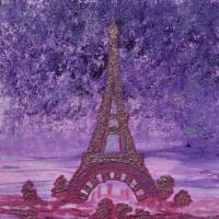 Gemälde PARIS PARIS Acrylbild abstrakte Acrylmalerei Kunst direkt v. Künstler Malerei Acrylbild auf Keilrahmen Bild 2