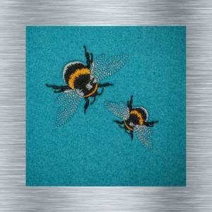 Stickdatei Biene 3 - 10 x 10 Rahmen - Insekten Stickerei, Tiere, tierische Stickmotive, Stickkunst, digitale Stickdatei, Bild 1