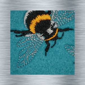 Stickdatei Biene 3 - 10 x 10 Rahmen - Insekten Stickerei, Tiere, tierische Stickmotive, Stickkunst, digitale Stickdatei, Bild 3