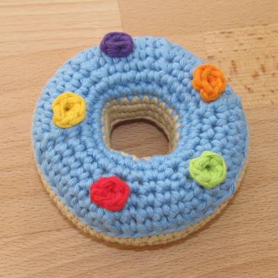 Häkelanleitung Baby-Rassel Donut, pdf-Datei