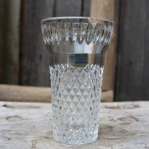 Vase 24 % Bleikristall Lausitzer Glas 60er 70er Jahre DDR Bild 4